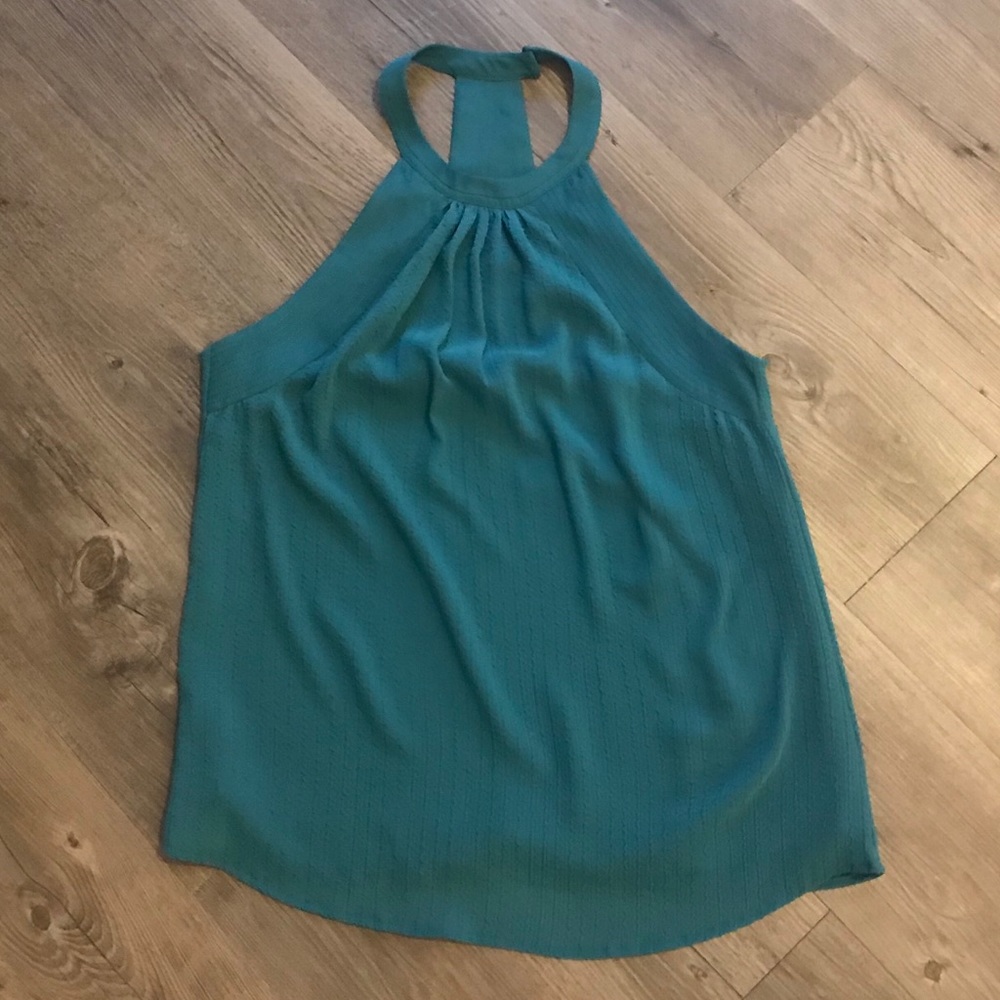 NWOT Zara T-Back Halter Neck Top - Green